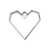 Charms Openwork Heart Pendants Vintage Jewelry Supplies QC068