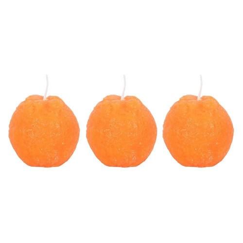 Something Different Orange Shaped Candle (Pack of 3)