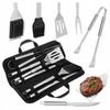 Grill Set Accessories Grill Utensils Grilling Cutlery 6 + Case