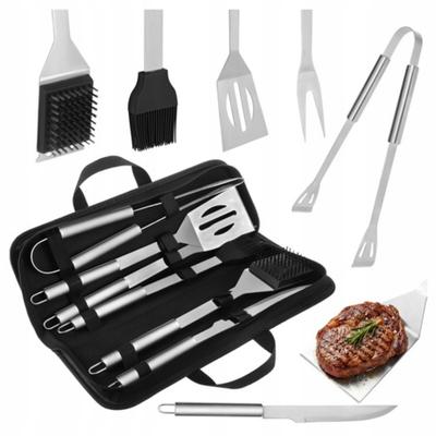 Grill Set Accessories Grill Utensils Grilling Cutlery 6 + Case