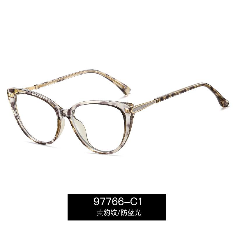 Fashion Cat Eye Myopia Glasses For Women Outdoor UV Protection Prescription Glasses Spring hinge Near Sight Eyeglasses