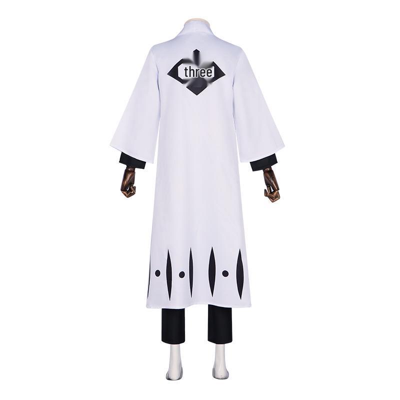 Ichigo Kurosaki Bleach Captain Haori Cosplay Costume Set for Halloween