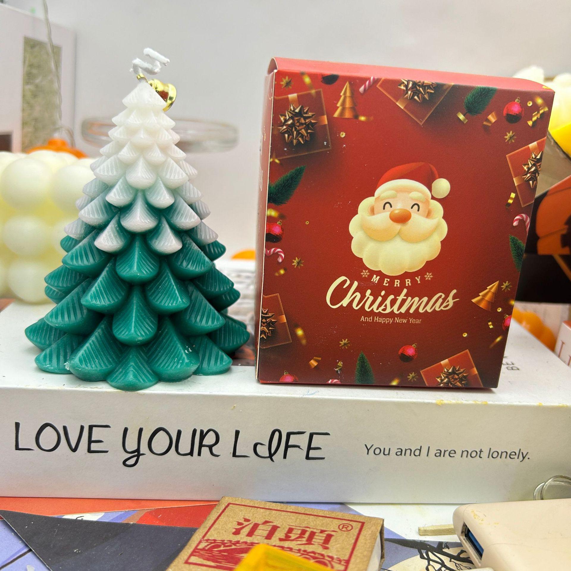 

Креативный набор свечей для ароматерапии в виде рождественской елки — домашний декор и праздничный подарок pine зелёный