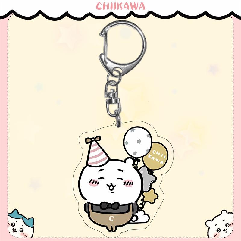 Kiiroitori Usagi Hachi Double-Sided Acrylic Pendant Keychain