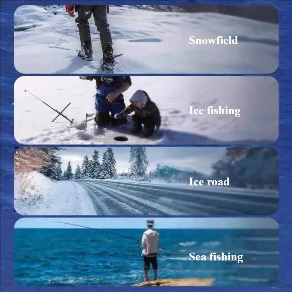 Ice Gripper Spike Shoes 8 Teeth Winter Outdoor Anti Slip Hiking Mountain Snow Crampons Shoe Covers Snow Shoes Accesorios Nieve