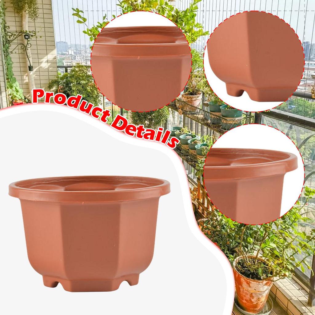 20 Macetas, Jardineras, Octogonales con Agujeros de Drenaje, Macetas para Oficina, Niños';s Habitación,