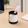 Pen Holder with 2 Compartments, Detachable Plastic Stationery Storage Container, Decorative Pencil Organizer Box for Home Office Desk