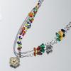 Dopamine Beaded Necklace: Luxurious, Trendy, Sweet Cool Clavicle Chain for Women’s Summer Dresses