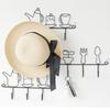 1pc  Iron Kettle Wall Hook Ins Simple Key Rack Nordic Coat Hooks Black Hat Hanger for Home Decorate
