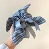 Elastic Plaid Silk Ribbon Scrunchies Korean Style Large Intestine Hair Ring  Girls