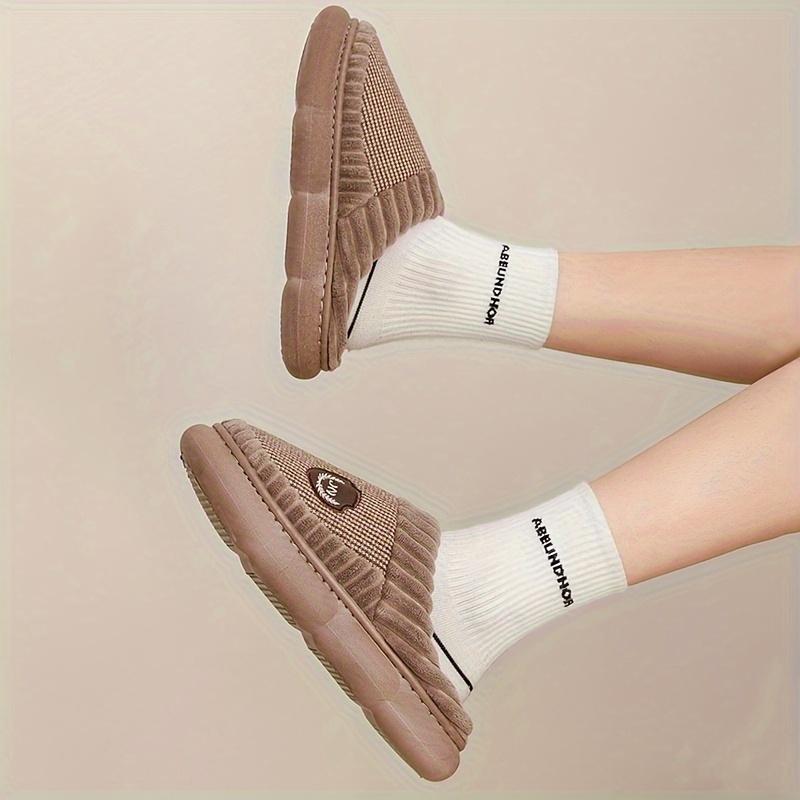 Pantofole da Casa per Uomo Taglia Grande Calde Corto Peluche Memory Foam Morbide Traspiranti Comfort Scarpe da Interno Accoglienti Invernali Pantofole da Camera da Letto Uomo
