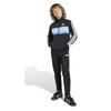 Adidas Tiberio Tracksuit Set Kids' (KQG66) - Top Black/Glow Blue/Blue Fusion/White, Bottom Black/White (KB7327)