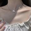 Choker Collarbone Chain Women'S Versatile Fashionable Square Chain Ot Buckle Flower Necklace