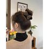 New Knitted Hairpin Female Milk Curry Sweet Casual All-match Bow Hairpin Hair Pans Hair Ball Hair Accessories