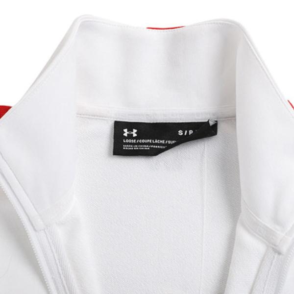 Under Armour Retro Sports Stand Collar Jacket Women Jacket White 21500442-100