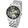 J.HARRISON Solar Radio-controlled Metal Belt Black JH-068A-BK Wrist Watch