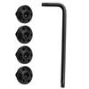 4Piece Stainless Steel Grips Screw Customize for 92FS M9 Enthusiasts