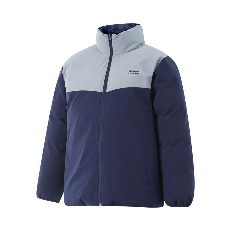 Li Ning Sports Life Collection Down Jacket Unisex Dark Ship Blue YYMU091-2 130