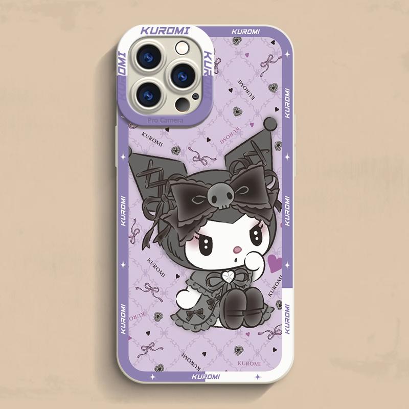 Kuromi My Melody Case For Apple iPhone 15 11 13 14 Pro Max 12 Silicone 15 Plus 11Pro Soft Phone Cover