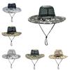 Sun Fisherman Hat Protection Large Brim Mesh Cap Outdoor Breathable