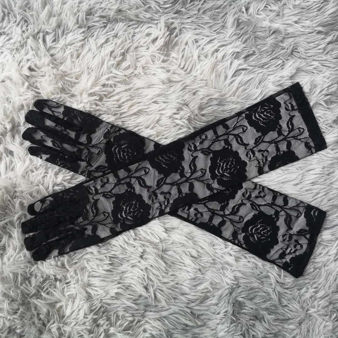 

Большой пион цветок езда солнцезащитный крем средней длины кружевные аксессуары для одежды перчатки one size fits all чёрный