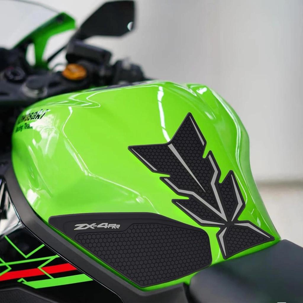 motokano 3mm Thick Tank Pad Sticker Decal for Kawasaki and Black ZX-25R/SE (2023-), ZX-4R/SE, ZX-4RR (2024-),