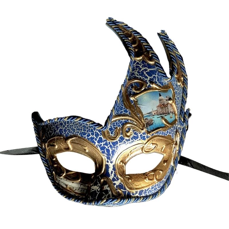 Masquerade Half Face Halloween Masquerade Eyemask Masquerade Costume Accsessory for Women Men Halloween Carnivals Proms