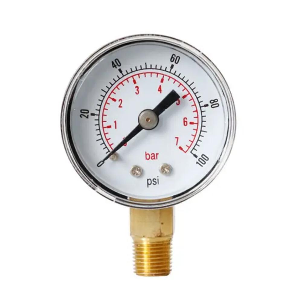 40mm Face Pressure Gauge 1/8" BSPT Bottom Mounted,accuracy 2.5%,maximum Temperature 60 ℃,Suitable for Air,water,fuel,liquids