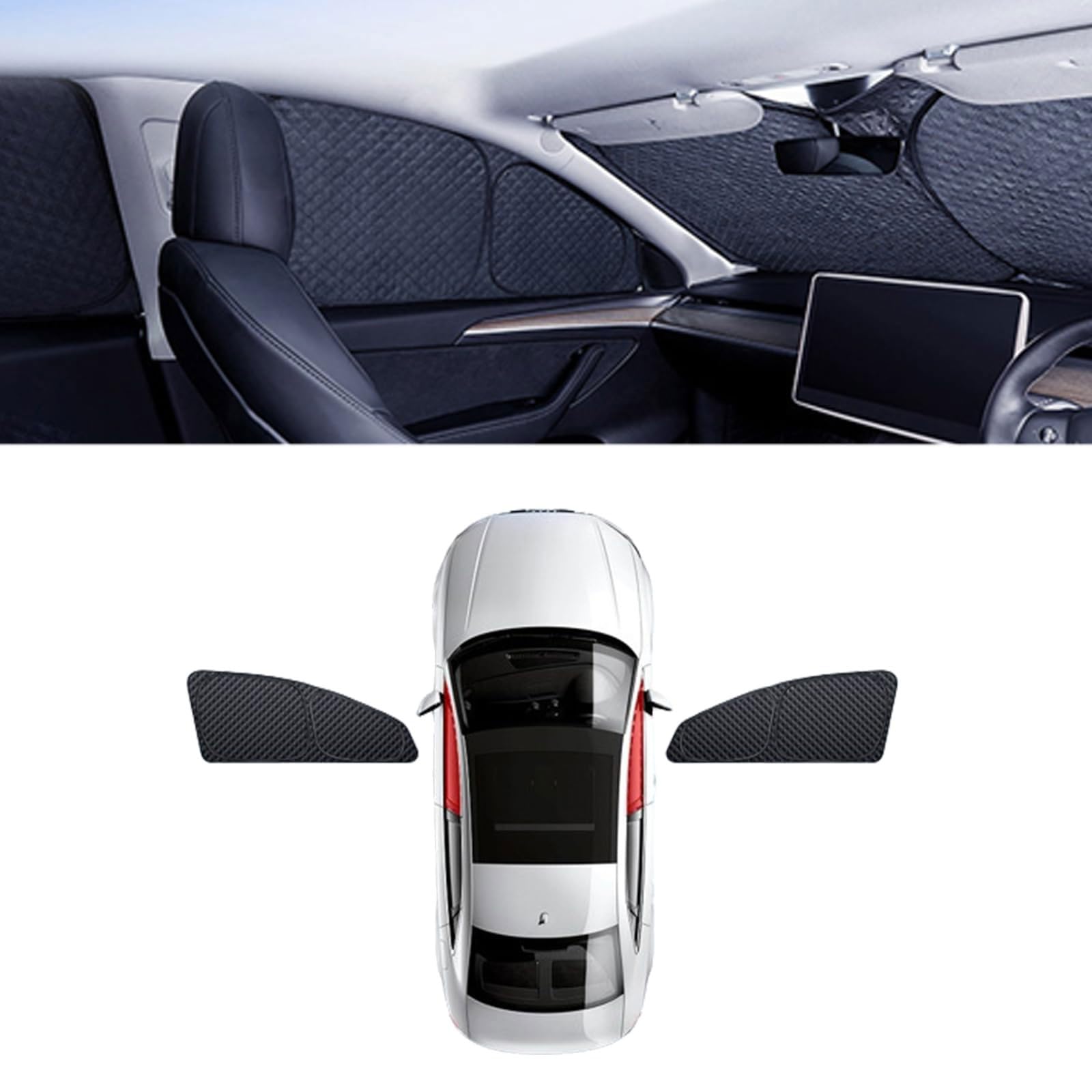 

Автомобильный солнцезащитный козырек, совместимый с Mercedes-Benz GLA Class H247 2020 - настоящее время, теплоизоляция, One size