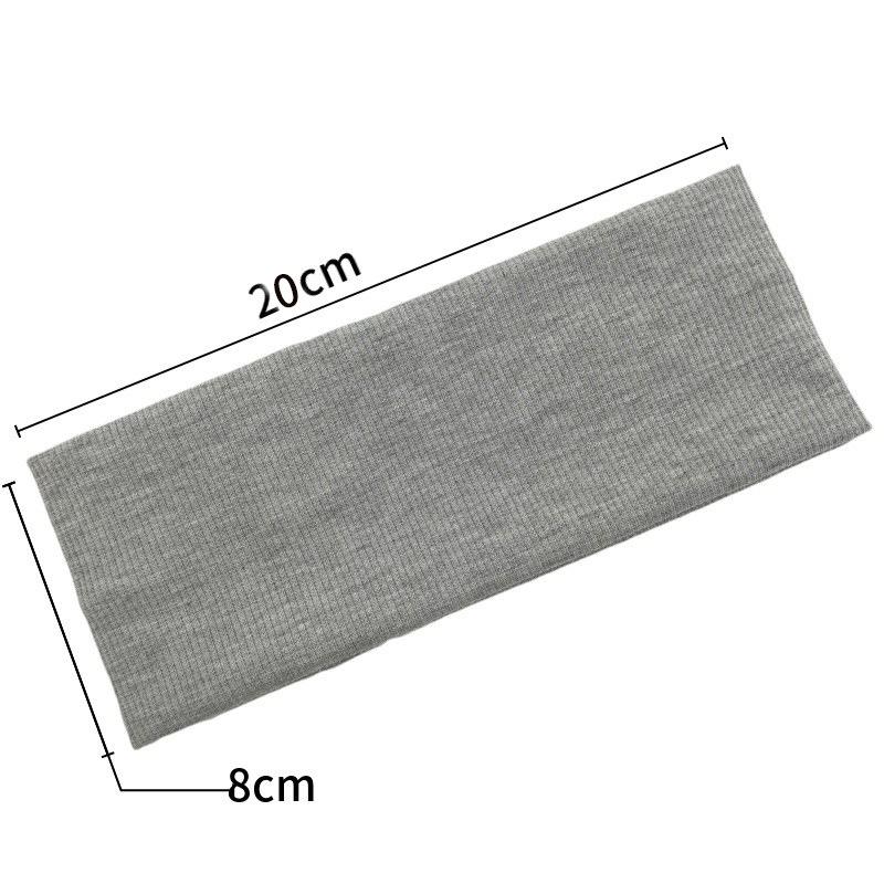 Mädchen Süßigkeitenfarbe Gestricktes Haarband Yoga Übung Schweißabsorbierendes Stirnband Faden Baumwolle Gesichtswasch Make-up Haarbänder