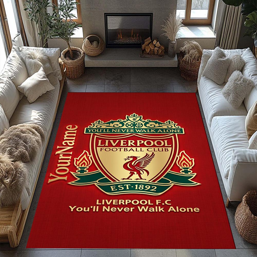Liverpool Customize Your Name Carpet Suitable for Entryway Outdoor Decorate room Dormitory Antislip Carpet Anime Office Decor