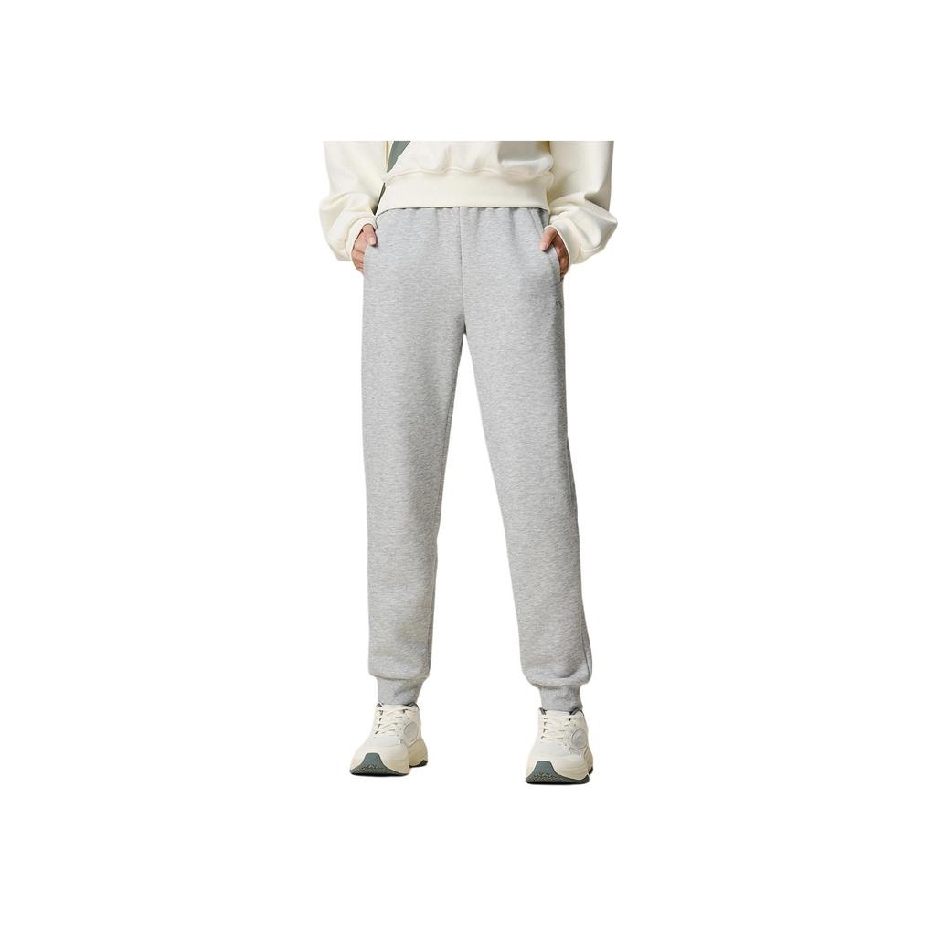 Anta Comfortable Versatile Simple Solid Color Breathable Mid-Rise Knitted Sports Pants Women bottoms 962537308-2