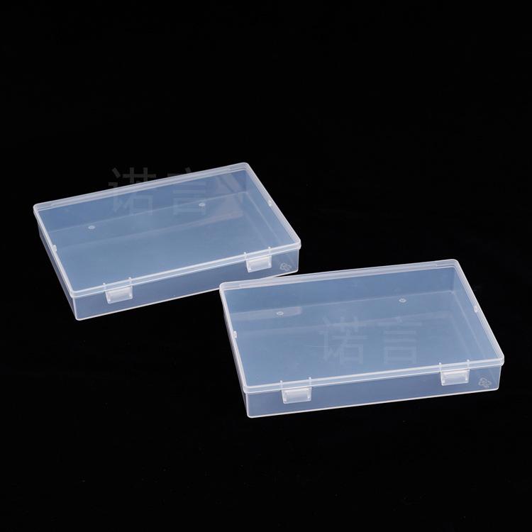Rectangular Transparent Plastic Storage Box for Hardware, Jewelry, or Components