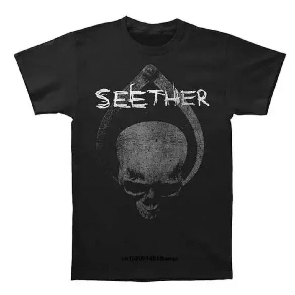 Heavy Metal Seether T Shirt Women Men Casual Leisure Graphic Short Sleeve Amusing Fashion Streetwear Harajuku T Shirt