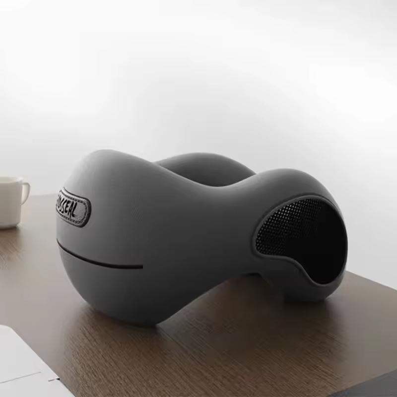 

Многофункциональная U-образная подушка для шеи с губчатым сердечником, мягкая дорожная подушка с эффектом памяти для сна, подушки для массажа и сна для здоровья шейного отдела позвоночника серый