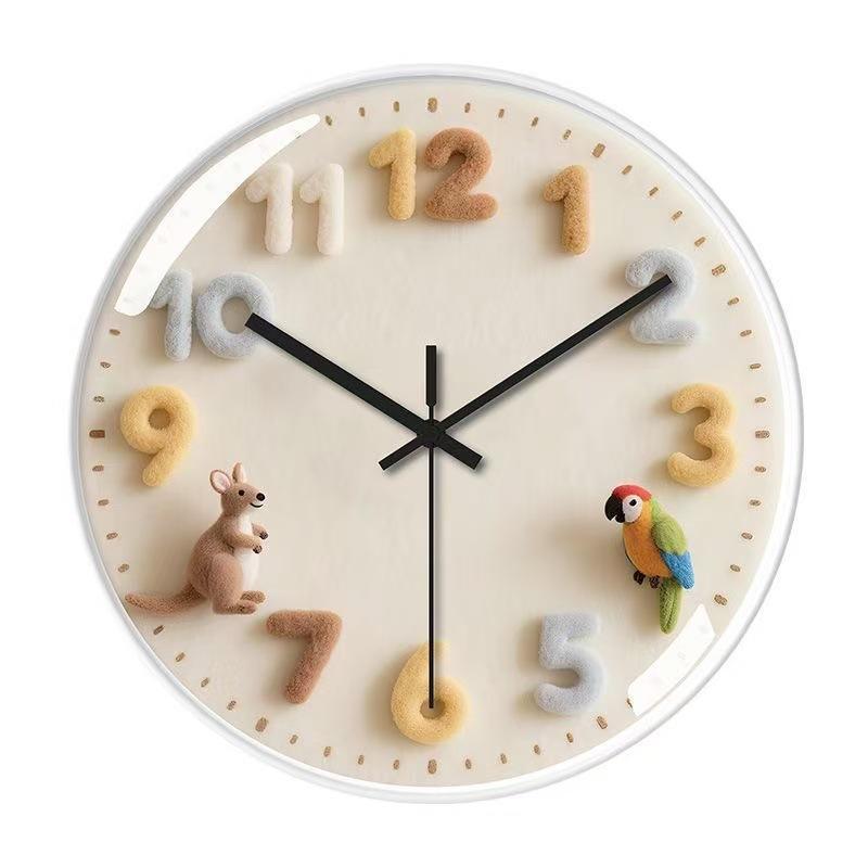 Ceasuri de perete silențioase Desene animate creative Animale Dormitor Sufragerie Casă Ceas simplu Ceas cu quartz la modă Ceas de perete