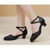 Sequins Women Girls Modern Dance Shoes Soft Rubber Sole Latin Tango Waltz Ballroom Dancing Shoes Heel 3.5cm