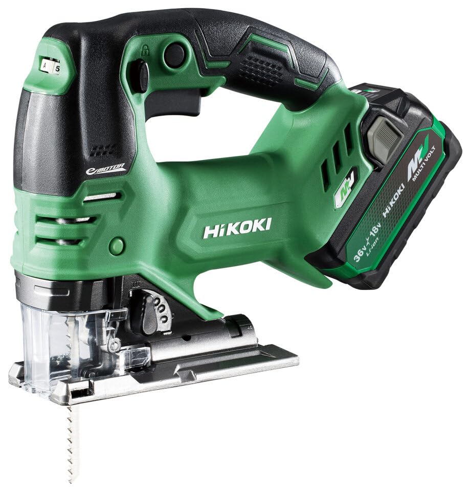 

HiKOKI 36V Jigsaw CJ36DA 1 charger and case auto dial type variable speed piece, included, mode, CJ36DA(XPZ) зелений