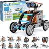 Enhanced 13-in-1 DIY Solar-Powered Robot Car Kit