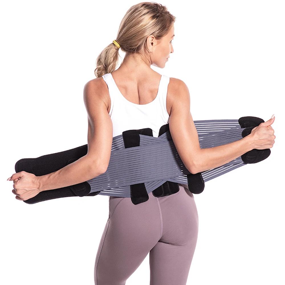 Sport-Rückenstütze für Männer und Frauen, atmungsaktiver Stützgürtel für die Taille und den unteren Rücken