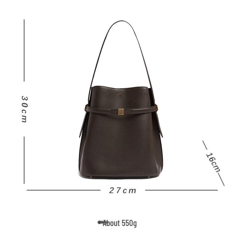 2025 TOTEME Swedish Women's Casual Tote & Crossbody Bucket Bag