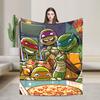 TMNT Game  Blanket Quality Soft  Throw Blanket Autumn Girls Boys Living Room Graphic Bedspread