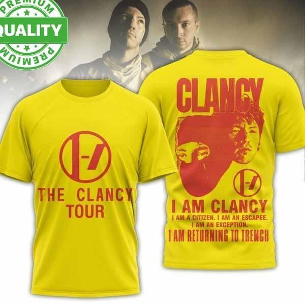Twenty One Pilots The Clancy Tour 3D AOP Shirt Unisex S-5XL 1R371 L