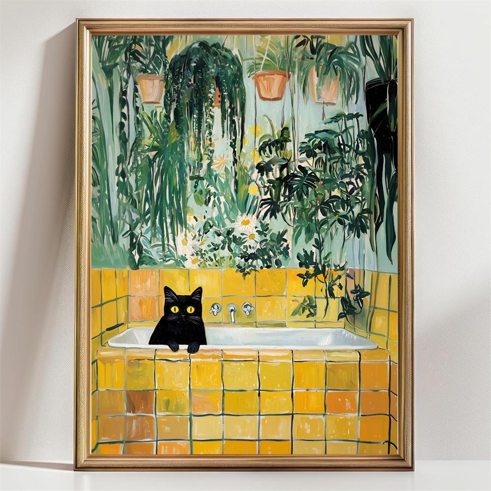 Crocodile Bathroom Wall Art Print Poster Henri Matisse Bathroom Prints Colorful Matisse Poster Colorful Bathroom Painting Decor 21X30CMNo Framed