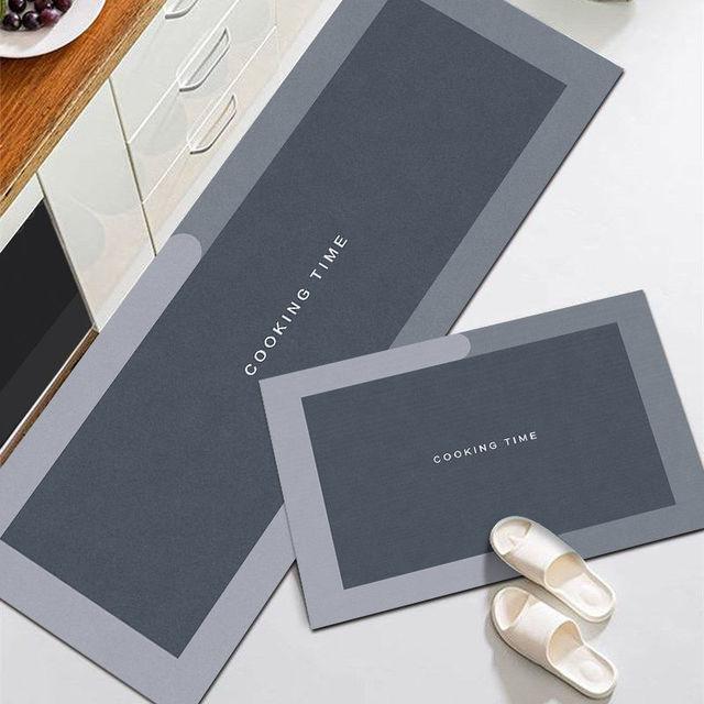 Kitchen Mat Living Room Area Rugs Balcony Hallway Carpet Bathroom Anti -Slip Water Absorbent Washable Floor Mat Entrance Doormat