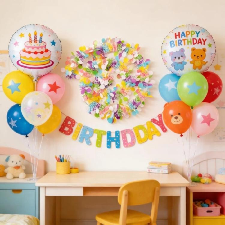 2M Long Plastic Birthday Streamers Recyclable Party Banners Party Accessories For Indoor Outdoors Party Decorations
