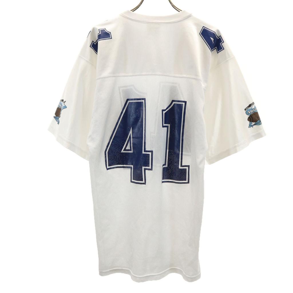 TEAMCO 90er Alt Kurzarm American Football V-Ausschnitt Tragen M SPORTBEKLEIDUNG Herren Gebraucht