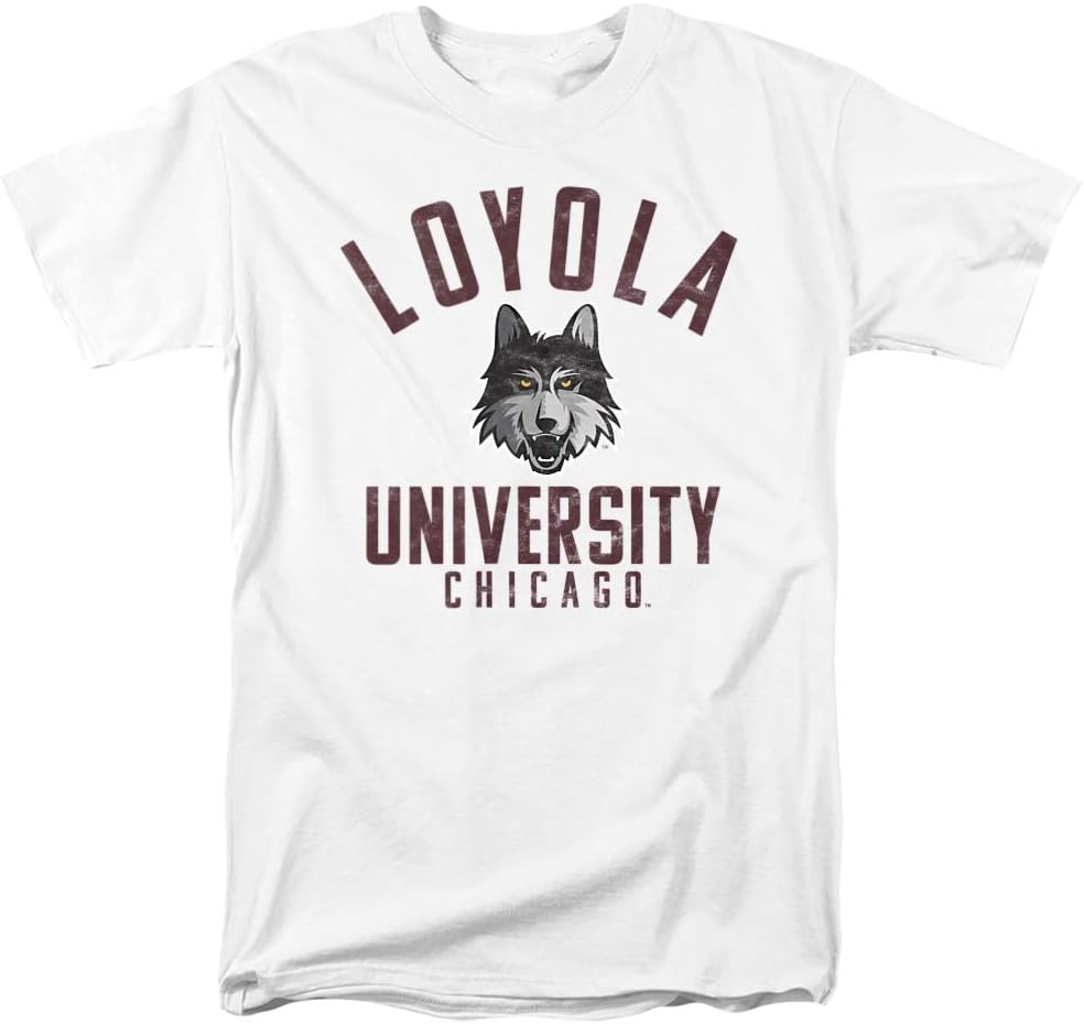 

LOGOVISION Official Collegiate Large Distressed Logo Short Sleeve Unisex for Men & Women Cotton T Shirt Collection 3 S разноцветный