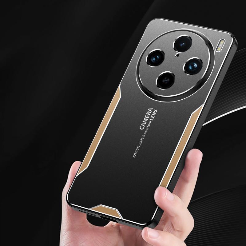 For Vivo X100 Pro 5G Hard Aluminum Alloy Cell Phone Case Dustproof Phone Cover
