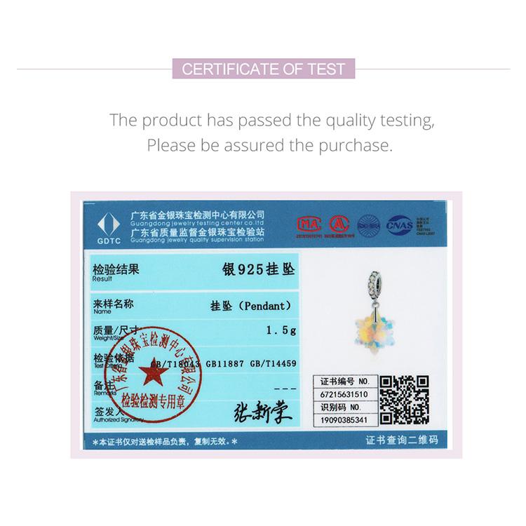 Bamoer, argint 925, mărgele rafinate cu fulgi de nea din cristale strălucitoare, pentru femei, bijuterii fine